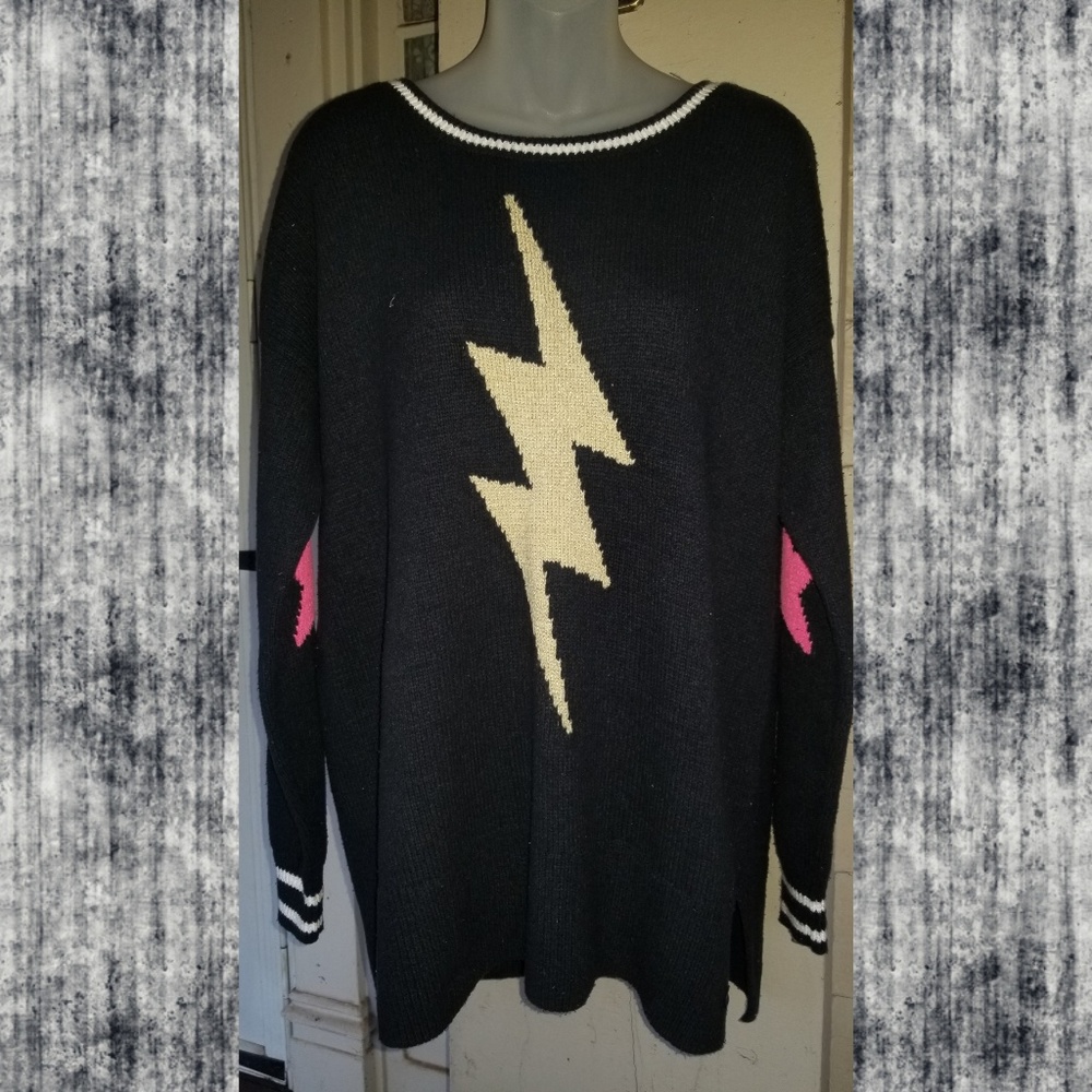 Hollister Lightning bolt Star Jumper Sweater Top PLS SEE PICS & READ